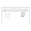 Lit mezzanine avec glissade, conception multifonctionnelle,