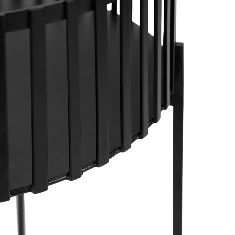 Dulaney Metal Elevated Planter, Black
