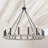 16 - Light Dimmable Wagon Wheel Chandelier
