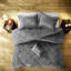 Luxurious Velvet Bedding Sets King Size Gray Comforter With Pillow