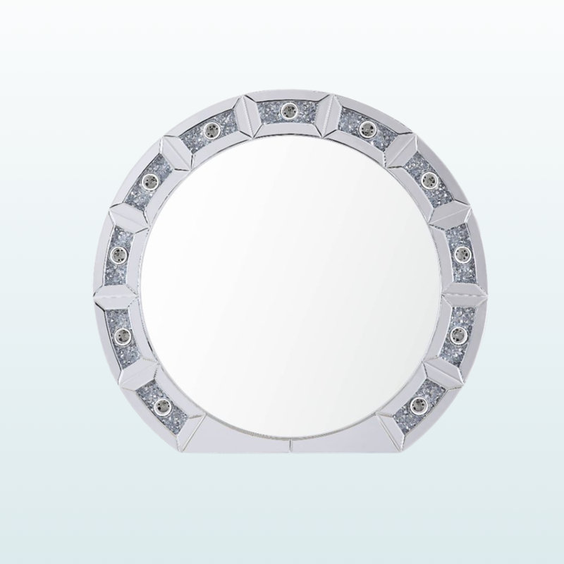 A mirrored and faux diamond accent mirror from Fareham