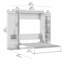 Grand lit escamotable avec rangement étroit Camalla-55325671