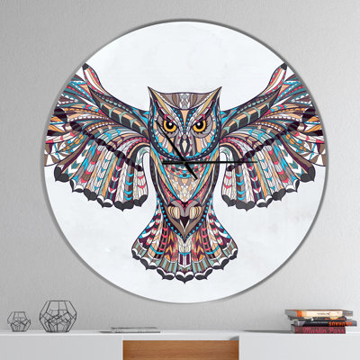 Owl on the Grudge - Modern wall clock