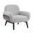 Yousef Upholstered Accent Chair With Rubberwood Legs-114604888