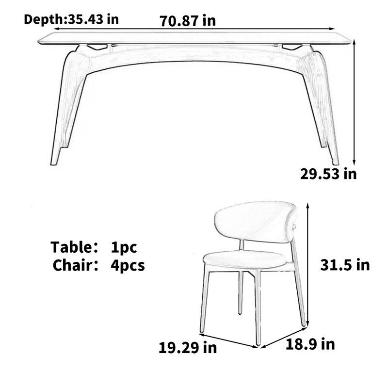Table de salle à manger Nordic