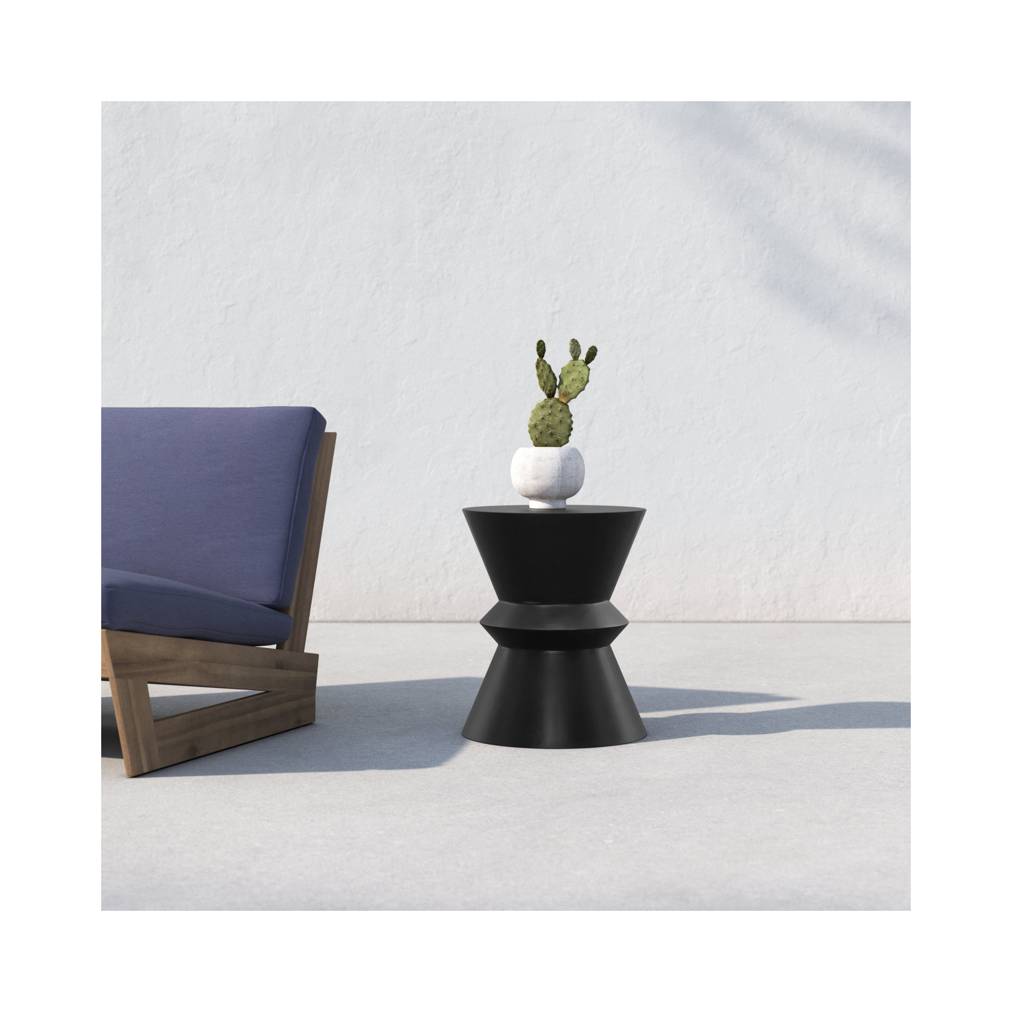 Brynlee Concrete Side Table