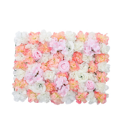 Artificial Rose Flower Backdrop Wall Panel
