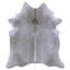 Tapis en cuir de vache gris Fossum - tapis en cuir véritable, parfait pour un décor rustique ou moderne-506351487