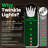 Tupkee Christmas LED Twinkle Window Icicle Lights - 3-Ft, 50 LED Warm White Bulbs - Indoor Outdoor - Twinkling Icicle Christmas Lights