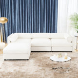 Hokku Designs Plush Chenille Modular L-Shaped Sectional Sofa with ...