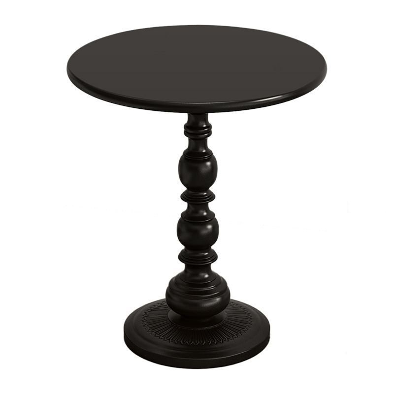 Areeba Iron Top End Table, Black