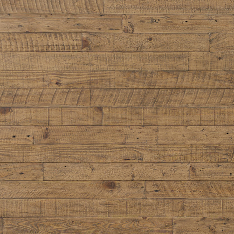 Matthes Solid Wood Dining Table, Aged Black Pine