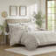 Ensemble de housse de couette en coton taupe-121108102