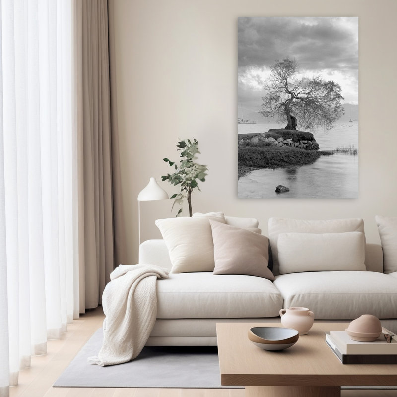 Coastal Oak Series No. 1 - Paysages, photographie, arbres, cours d'eau, art, H 60 po x l 40 po