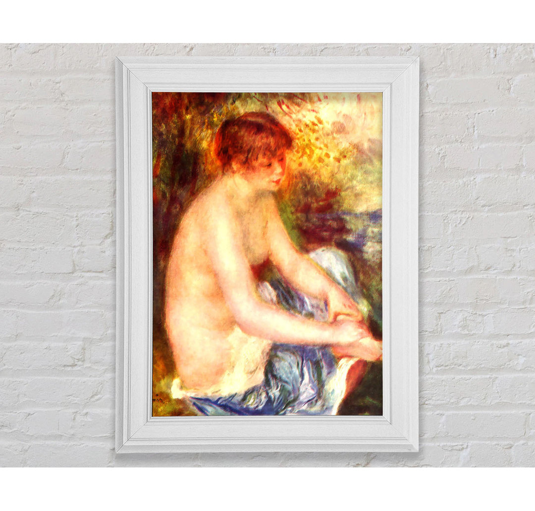 Gerahmtes Leinwandbild Nude In Blue von Renoir