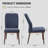 Modern Upholstered Dining Chairs, Fabric High Back Dining Room Chairs with Padded Seat & Solid Wood Legs, Armless Kitchen Side Chairs for Home Restaurant Cafe-499178343