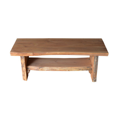 Teri Solid Wood Coffee Table with Storage by Loon Peak