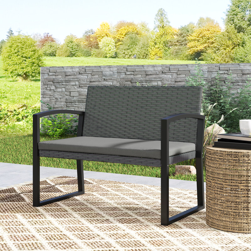 Rattan Leisure Chair, Gray, Dark Grey