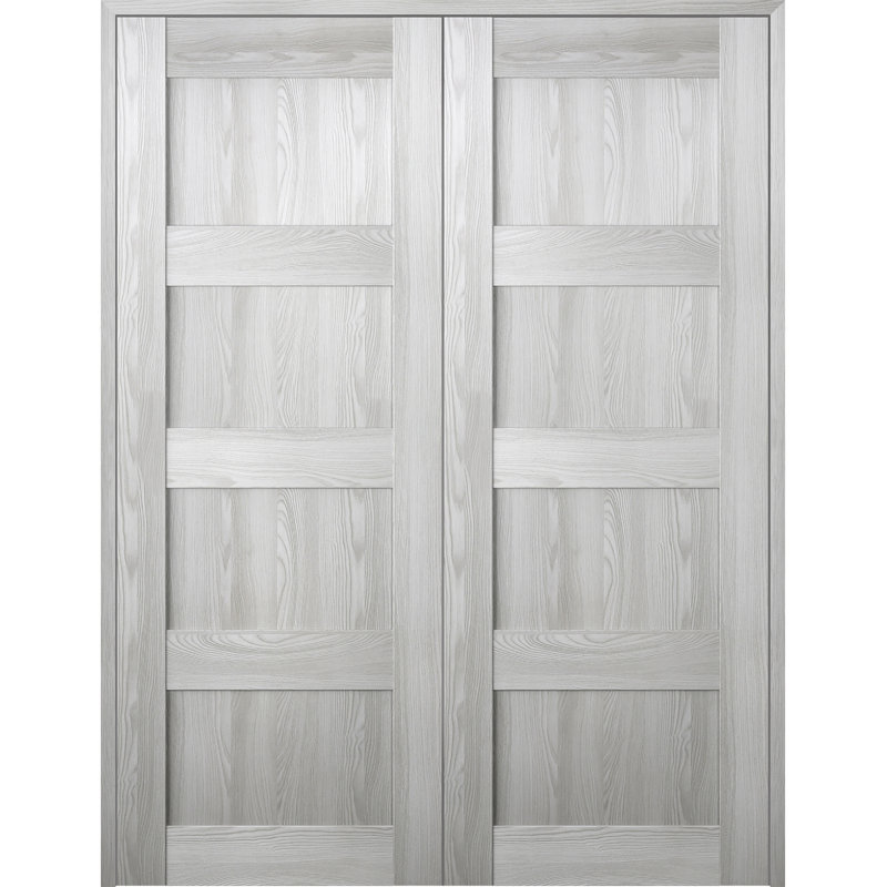 Porte française Avon 07 3R, 63,5 po x 79,38 po, Chêne Veralinga, Réversible