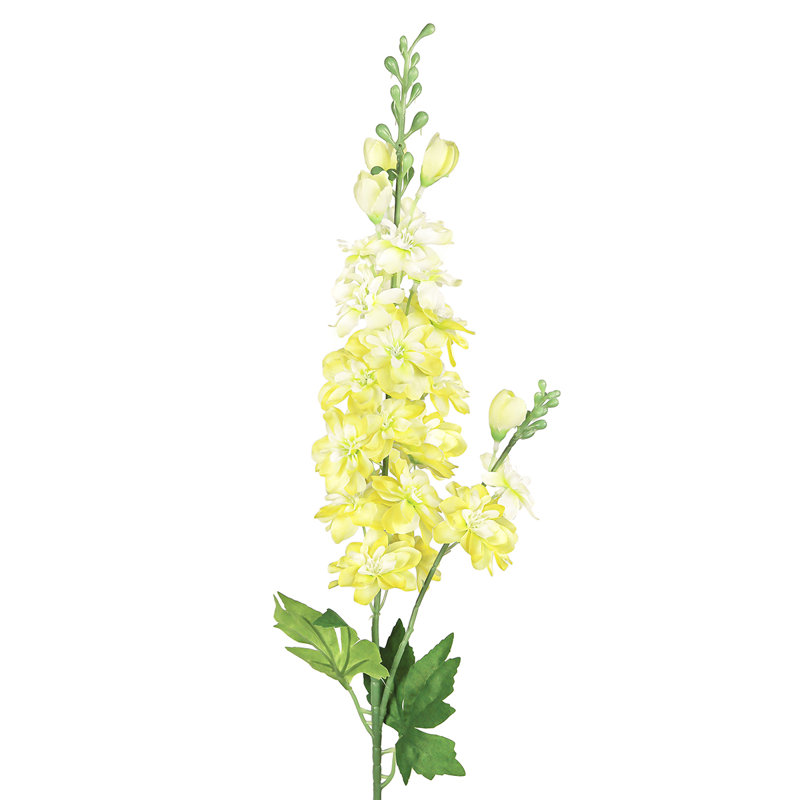 Artificial Delphinium Flower Spray, Yellow
