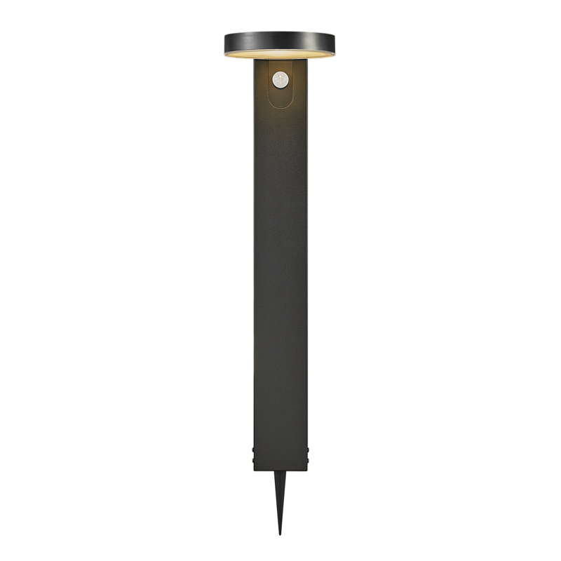 Rica Black Solar Powered Metal Pathway Light