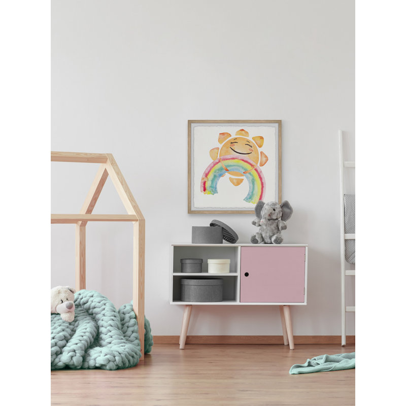 «Gadd Sun and the Rainbow», reproduction encadrée, H 32 po x l 32 po x P 1,5 po