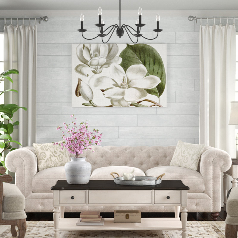 «Curtis Magnolia I», peinture sur toile, H 32 po x l 48 po