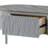 Yukino Gray High Gloss & Chrome Finish Coffee Table