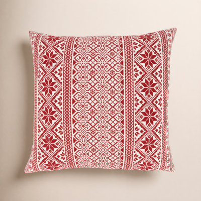 Glenroy 20" x 20" Cotton Throw Pillow