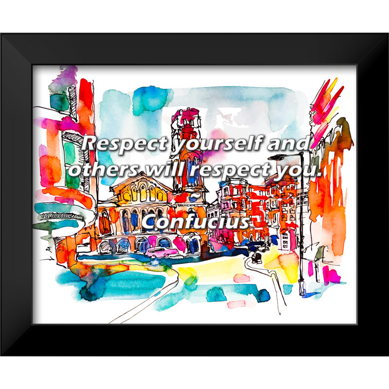 Confucius Quote: Respect yourself and others will respect you.