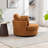Achorn 42" W Recessed Arm Slipcovered Swivel Barrel Chair-1613166986