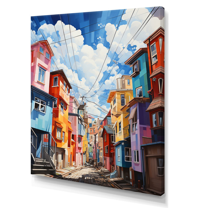 «Surréalisme ville I», impression sur toile, H 32 po x l 24 po x P 1 po, Toile tendue