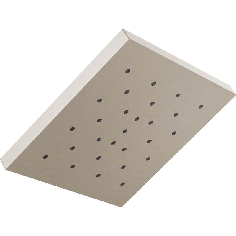 Multi Function Full/Standard Fixed Shower Head with H2Okinetic Technology, Lumicoat Stainless