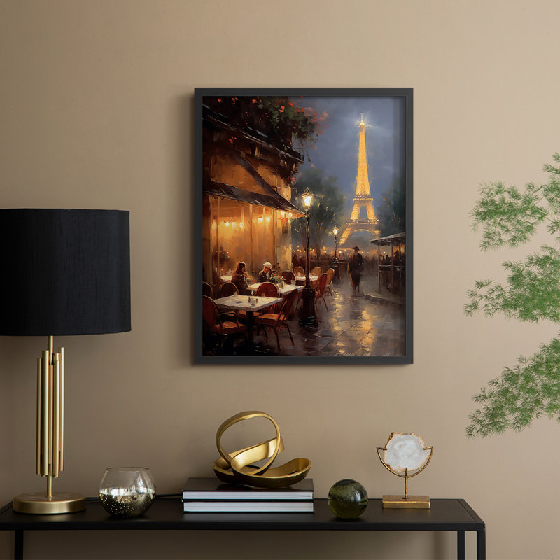 Paysages de la série Cccxxxi - Impression encadrée de qualité supérieure - Prêt à être accroché - Aucun clou requis