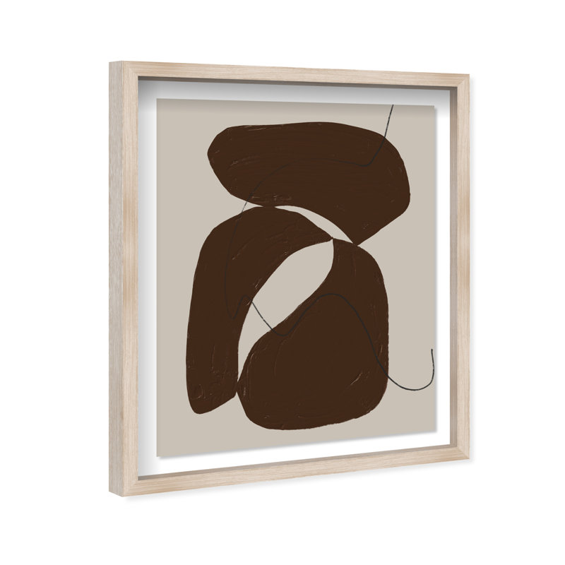 Balanced Center Print by Oliver Gal, 21.5"H x 25.5"W, Natural Oak Shadowbox