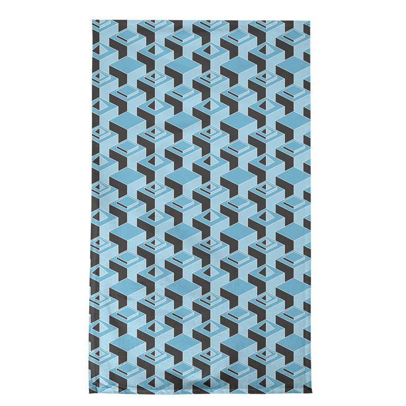 Patricia Geoffrey Tea Towel Kitchen Towel, Light Blue/Gray, Cotton Twill