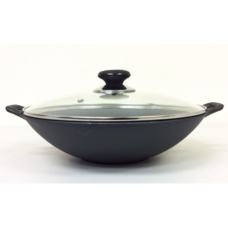 Cuisiland Cast Iron Wok with Lid
