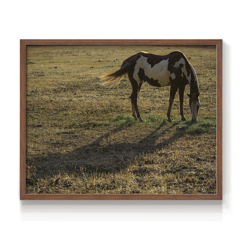 Long Shadow - Imprimé encadré - Restickable, H 8 po x l 10 po, Noyer
