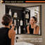 Armoire à pharmacie avec miroir DEL pour la salle de bain avec porte, désembuage, gradation, mode 3 couleurs-1977350082-2004080870
