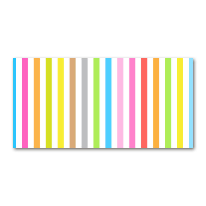 Coloured Stripes - Wrapped Canvas Print