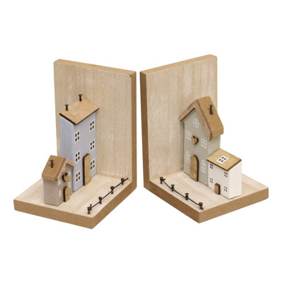 Wood Bookends