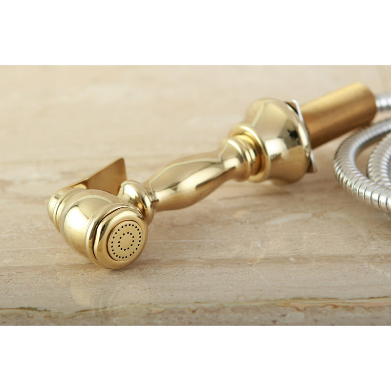 Kingston Brass Kitchen Faucet Side Sprayer, Polished Brass