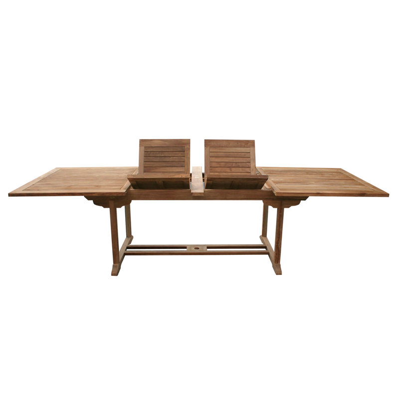 Ceri 10 - Person A-Grade Teak Wood Patio Dining Set with Rectangular Table, Cushions Included