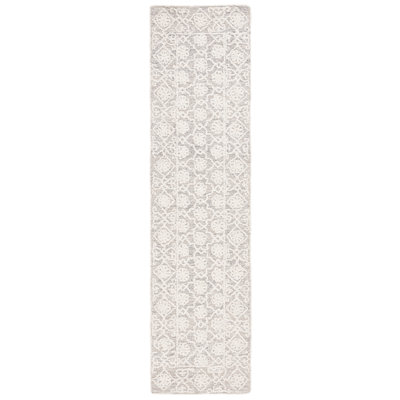 Orlandis Hand Tufted Wool Pile Floral Rug