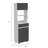 Pembrooke 2-Shelf 1-Drawer Microwave Pantry Cabinet-420201782