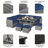 9 - Person Modular Patio Conversation Set with Cushions-1368862509