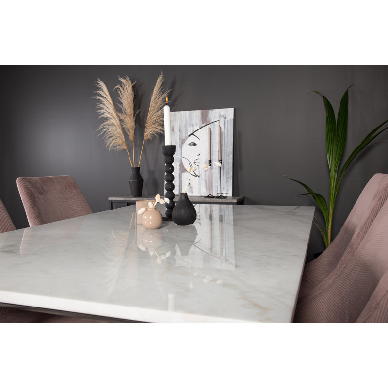Derron Frame End Table, Concrete , Black