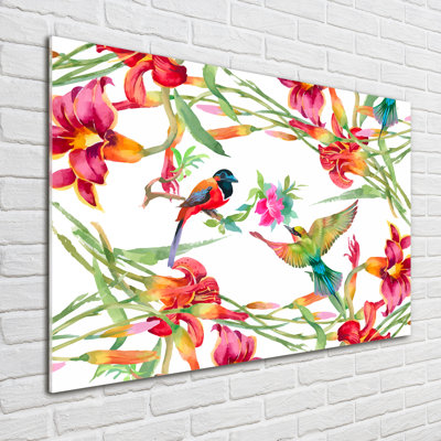 Exotic Birds - Unframed Art Prints on Glass