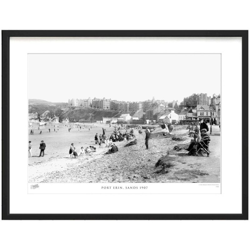 Port Erin, Sands 1907 by Francis Frith - Single Picture Frame Print, 40cm H x 50cm W x 2.3cm D