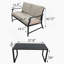 Causeuse et table Schwarz B-821514802-821514800